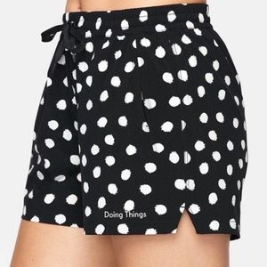 Outdoor Voices Doing Things Shorts Black Polka